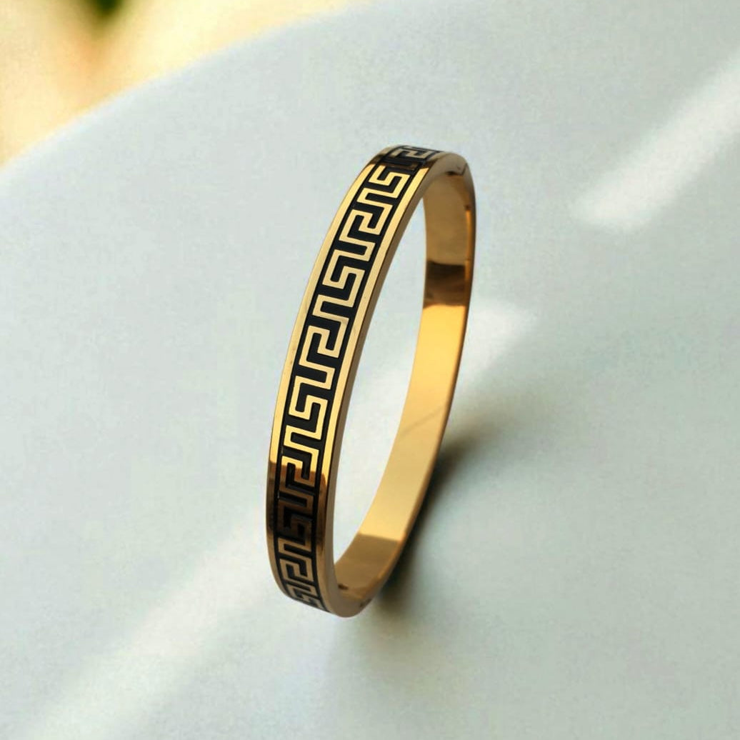 Greek Key Pattern Bangle