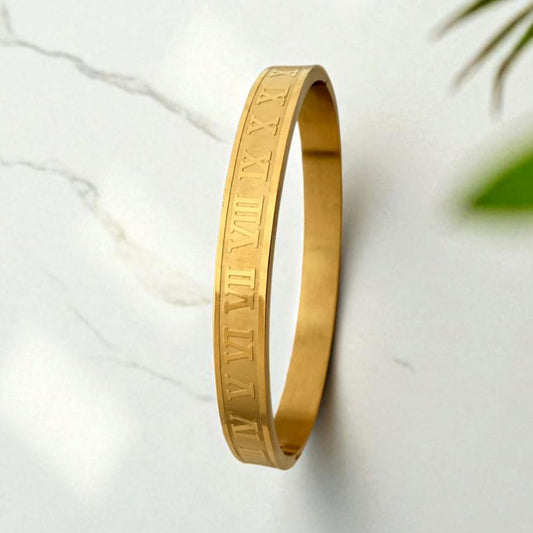 Roman Numeral Cuff Bracelet