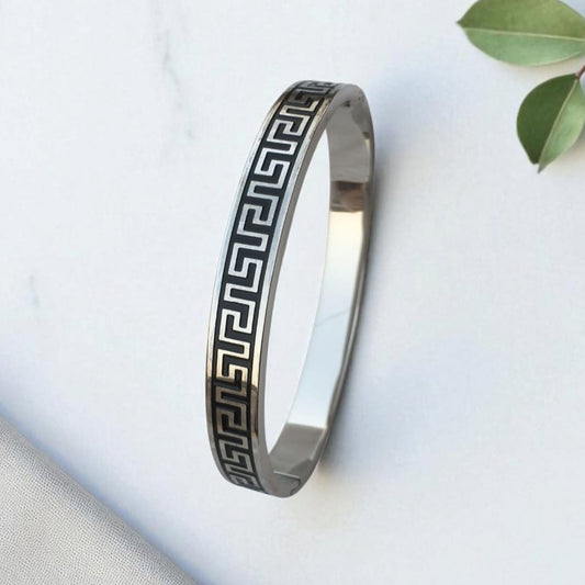 Greek Key Pattern Bangle