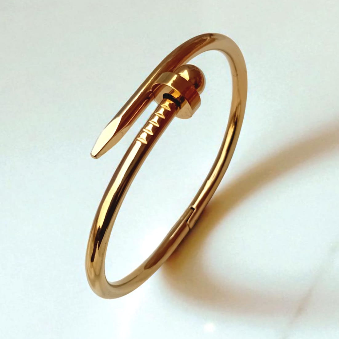 Golden Nail Head Bangle