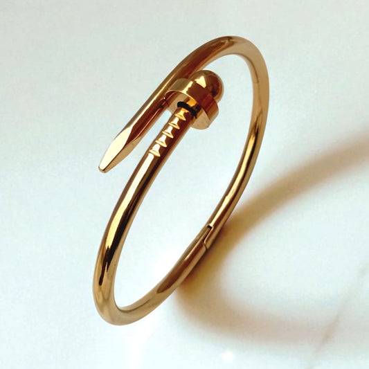 Golden Nail Head Bangle