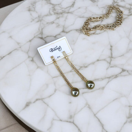 Rhinestone Chain with Pearl