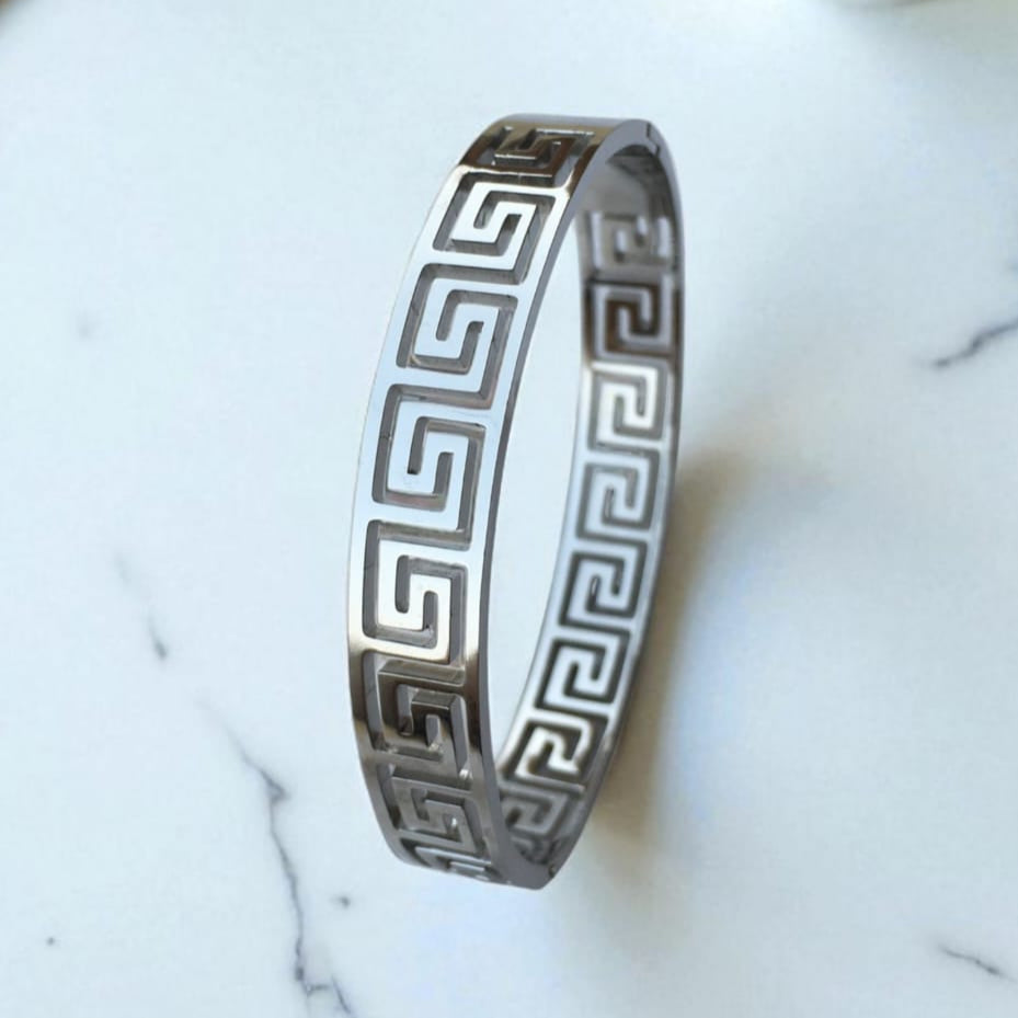 Greek Key Pattern Bangle