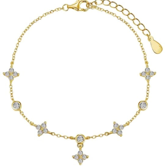 1pc Women's Double Layer English Heart Anklet Waterproof Stainless Steel Jewelry for Daily Wear and Beach